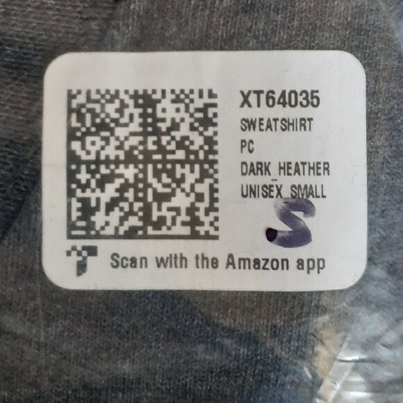 Taylor - Love Floral Design - New Small Dark Heather Gray Sweatshirt - Picture 4 of 5